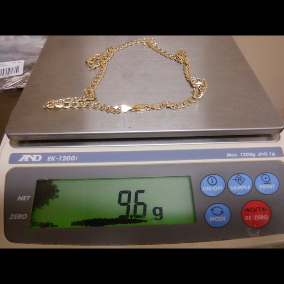 NEW 14k  yellow gold diamond cut link chain - Picture 3 of 7